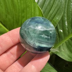 Regnbue fluorit kugle 45mm