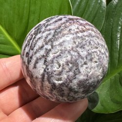 Zebra fluorit kugle 65mm