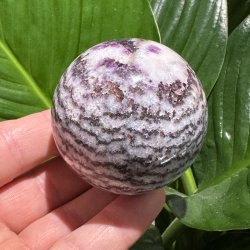 Zebra fluorit kugle 59mm