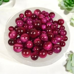 Tigerje perler rd indfarvet