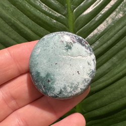 Unicorn jaspis flad lommesten