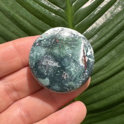 Unicorn jaspis flad lommesten