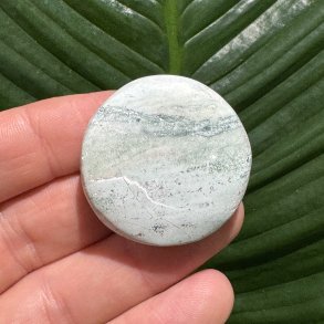 Unicorn jaspis flad lommesten