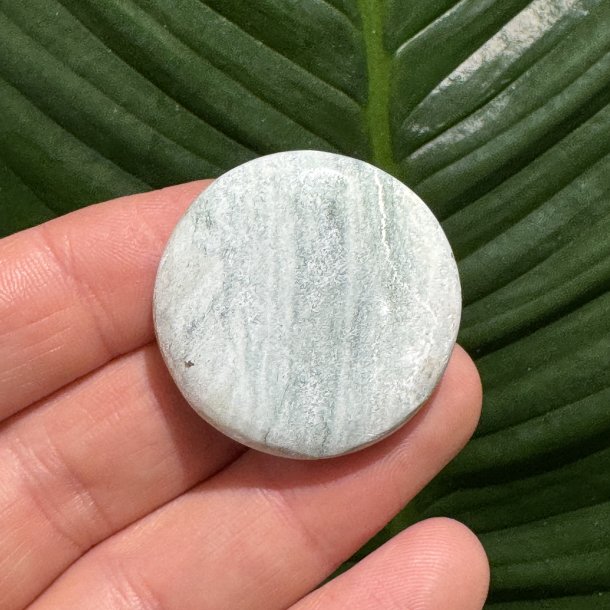 Unicorn jaspis flad lommesten