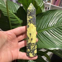 Serpentin t�rn med pyrit 160 mm