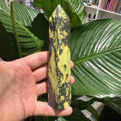 Serpentin t�rn med pyrit 160 mm