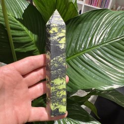 Serpentin t�rn med pyrit 160 mm