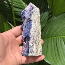 Bl�b�r Fluorit t�rn Mongoliet 142mm