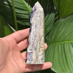 Bl�b�r Fluorit t�rn Mongoliet 142mm