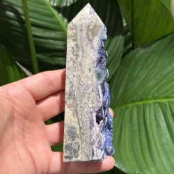 Bl�b�r Fluorit t�rn Mongoliet 142mm