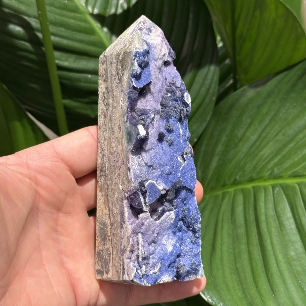 Bl�b�r Fluorit t�rn Mongoliet 142mm