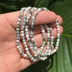 Tr� agat armb�nd 4mm