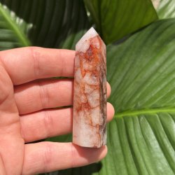 Hematoid kvarts t�rn 80 mm