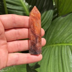 Hematoid kvarts t�rn 80 mm