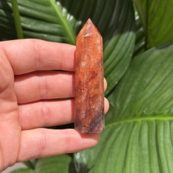 Hematoid kvarts t�rn 80 mm