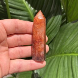 Hematoid kvarts t�rn 80 mm