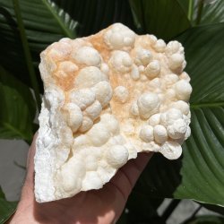 Hvid aragonit klynge