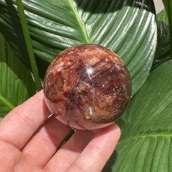 Hematoid kvarts kugle 62mm