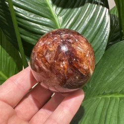 Hematoid kvarts kugle 62mm