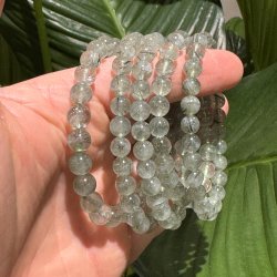 Gr�n rutil kvarts armb�nd 7mm