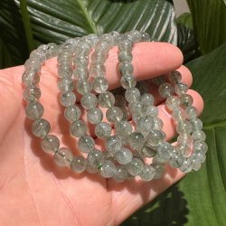 Gr�n rutil kvarts armb�nd 7mm