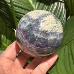 Regnbue fluorit kugle 86mm