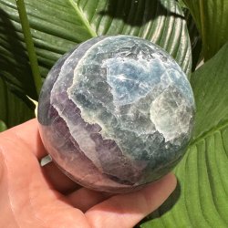 Regnbue fluorit kugle 86mm