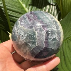 Regnbue fluorit kugle 86mm