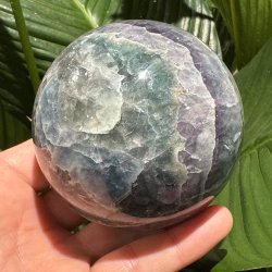Regnbue fluorit kugle 86mm
