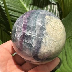 Regnbue fluorit kugle 86mm