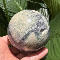 Regnbue fluorit kugle 86mm