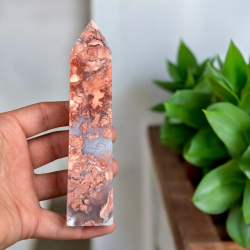 Cotton candy agat t�rn 147mm