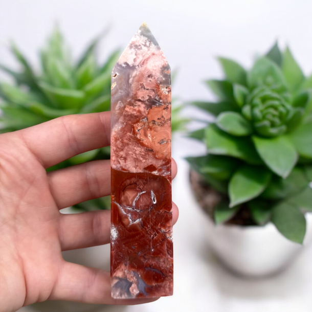 Cotton candy agat t�rn 138mm