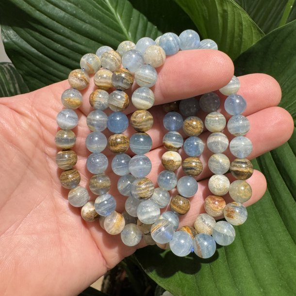 Akvatin lemurie calcit armb�nd 8mm