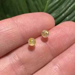 Guld rutil �restikker 4,5mm