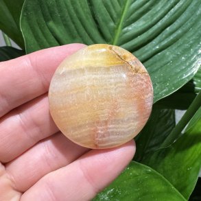 Fersken calcit flad jumbo