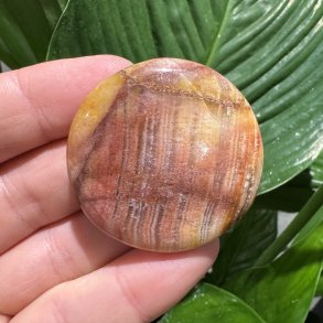 Fersken calcit flad jumbo