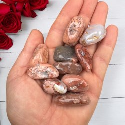 Cotton candy agat lommesten