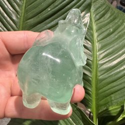 Fluorit elefant 66mm