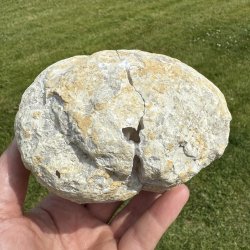 Hvid Kvarts geode