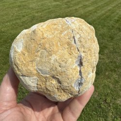 Hvid Kvarts geode