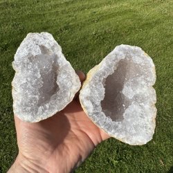 Hvid Kvarts geode
