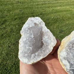 Hvid Kvarts geode