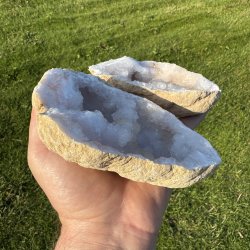 Hvid Kvarts geode