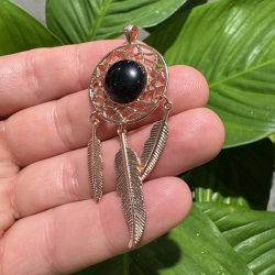 Dr�mmefanger vedh�ng obsidian