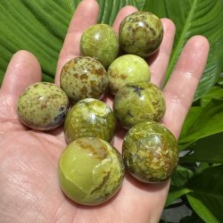 Gr�n opal lommesten xl