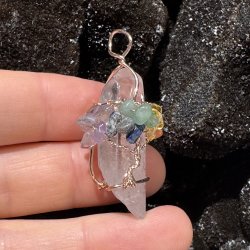 Bjergkrystal vedhng m. livets tr