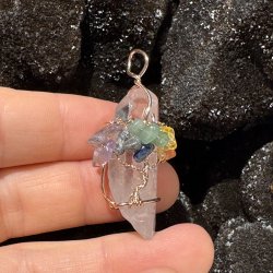 Bjergkrystal vedhng m. livets tr