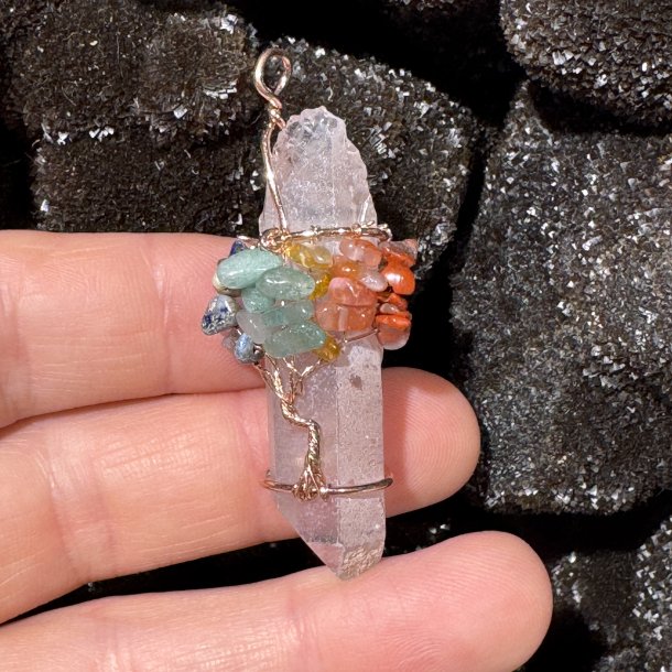 Bjergkrystal vedhng m. livets tr