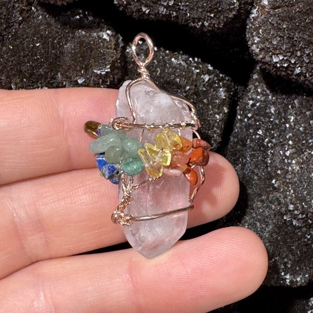 Bjergkrystal vedhng m. livets tr